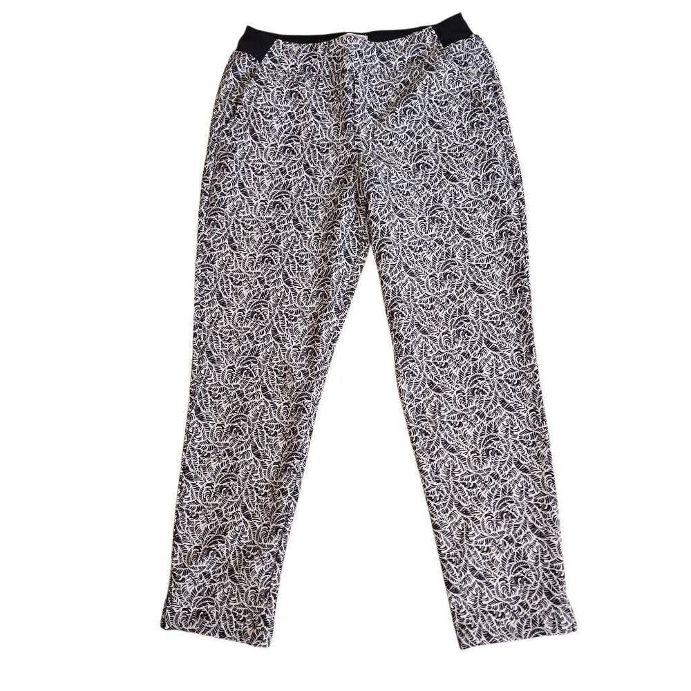 Tommy Bahama Everyday Active Womens Print Stretch Pants Black White Size Small - Picture 10 of 10